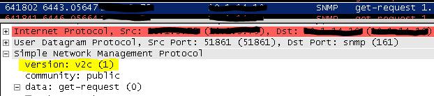 SNMP Error in Wireshark SNMP Error in Wireshark
